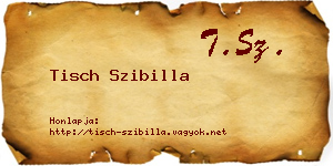 Tisch Szibilla névjegykártya